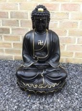 boeddha zwart met goud